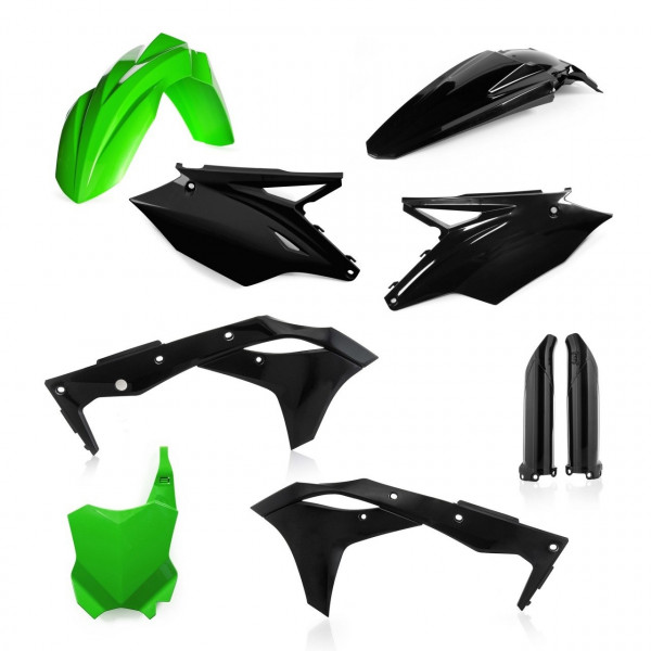  Acerbis Plastik Full Kit Kawasaki schwarz-grün / 6tlg. #1