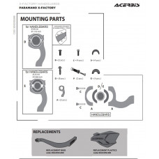 Acerbis Handprotektoren X-Factory Kit inkl. Anbaukit