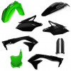 Acerbis Plastik Full Kit passend für Kawasaki schwarz-grün / 6tlg. #1