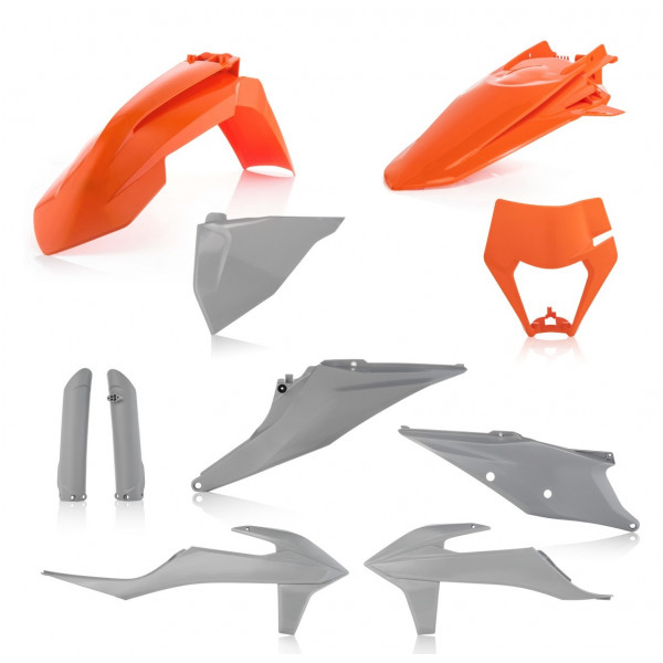 Acerbis Plastik Full Kit KTM orange-grau / 7tlg. #1