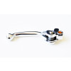 H-ONE Bremshebel Flex passend für Honda / Yamaha / Suzuki / Kawasaki / Beta / GasGas / TM / Sherco silber // Nissin #1